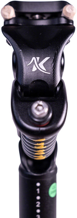 Cirrus Kinekt Suspension Seatpost - Aluminum, 27.2, 420mm, XR- 180-320lb Rider, Black