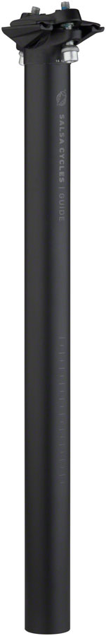 Salsa Guide 0mm Offset 27.2mm 400mm 0 mm Setback Seatpost Black