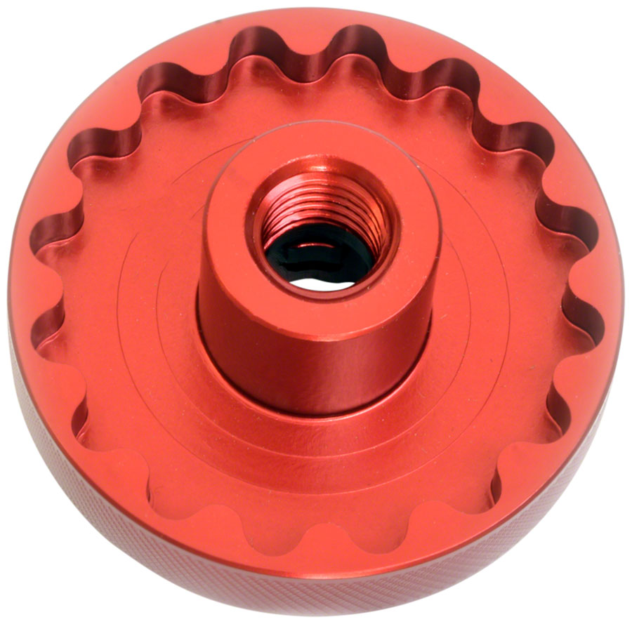 Wheels Manufacturing Thin Flange Bottom Bracket Socket Bottom Bracket Tools, Bottom Bracket Socket, 16-Notch, Red, 3/8", 48.5mm