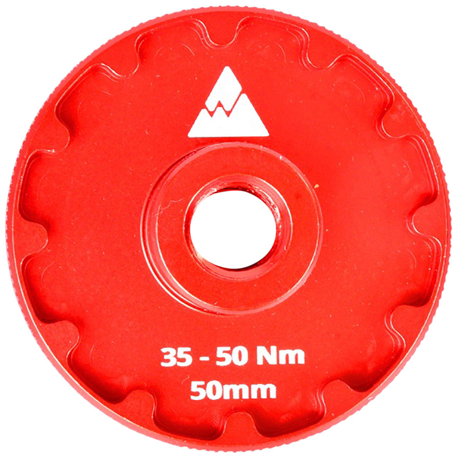 Wheels Manufacturing Thin Flange Bottom Bracket Socket Bottom Bracket Tools, Bottom Bracket Socket, 12-Notch, Red, 3/8", 50mm