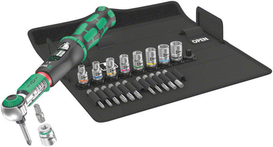 Wera Safe-Torque A 2 Torque Wrench Set 1 - 1/4" Hexagonal, 2-12 Nm, 23 Pieces