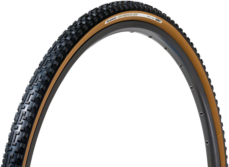 Panaracer GravelKing EXT Tire - 700 x 33, Tubeless, Folding, Black/Brown