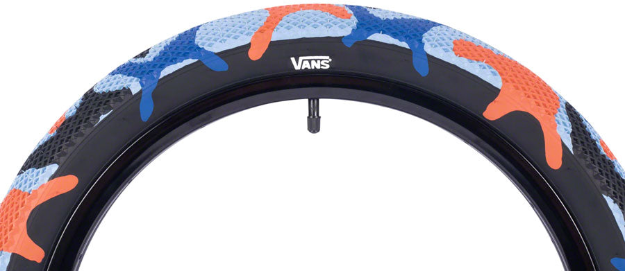 Cult X Vans Tire - 29 x 2.1, Clincher, Wire, Blue/Orange Camo