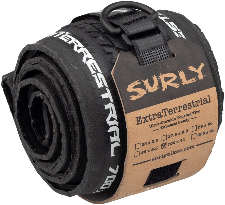 Surly ExtraTerrestrial Tire - 700 x 41, Tubeless, Folding, Black, 60tpi