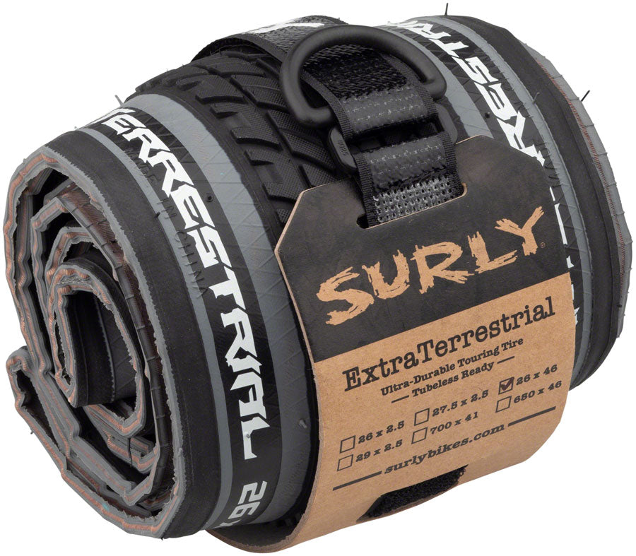 Surly ExtraTerrestrial Tire - 26 x 46c, Tubeless, Folding, Black/Slate, 60tpi