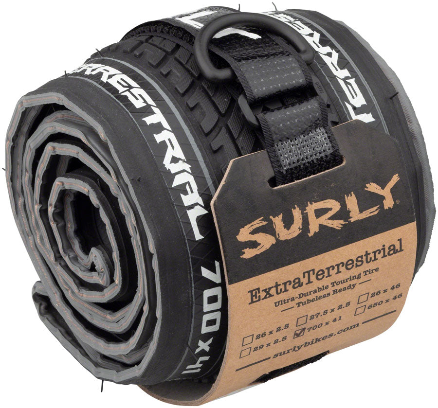 Surly ExtraTerrestrial Tire - 700 x 41, Tubeless, Folding, Black/Slate, 60tpi