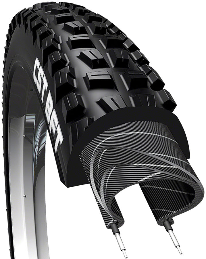 CST BFT Tire - 27.5 x 2.6, Clincher, Wire, Black, EPS Puncture Protection, Dual Compound