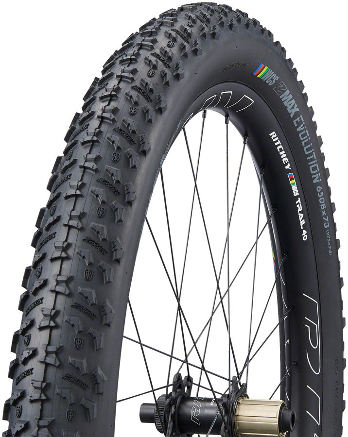 Ritchey WCS Z-Max Evo Tire - 27.5 x 2.8, Tubeless, Folding, Black, 120tpi