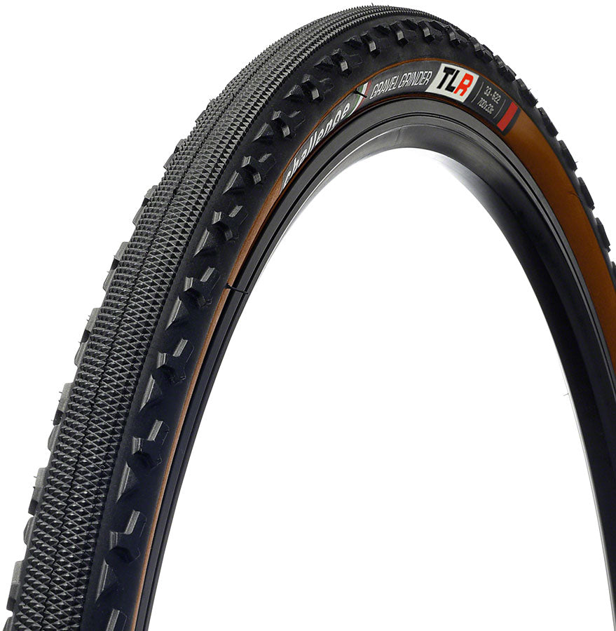 Challenge Gravel Grinder Race Tire - 650b x 46, Tubeless, Black/Brown, Handmade