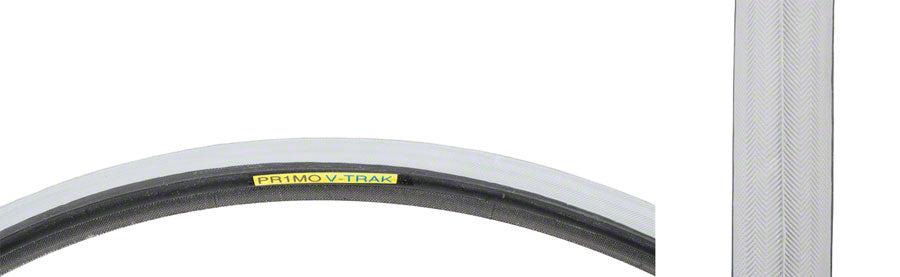 Primo Wheelchair Tire - 24 x 1, Clincher, Wire, Gray, Smooth Tread