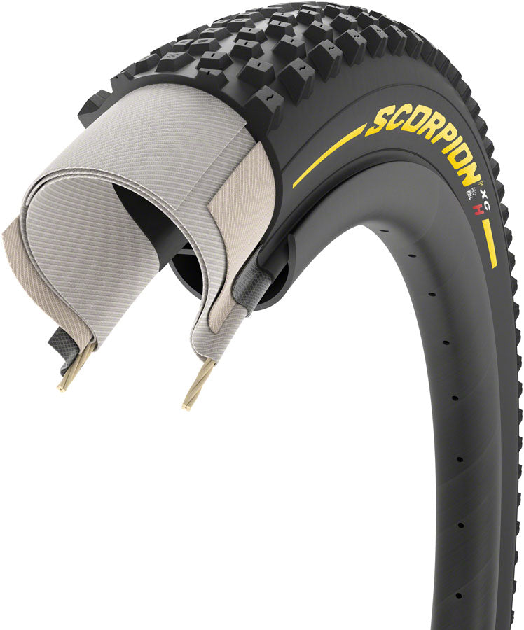 Pirelli Scorpion XC H Tire - 29 x 2.2, Tubeless, Folding, Yellow Label, Team Edition