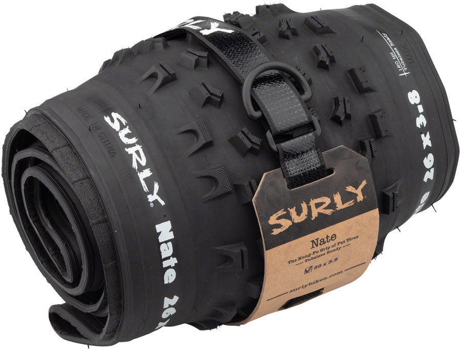 Surly Nate Tire - 26 x 3.8, Tubeless, Folding, Black, 60tpi
