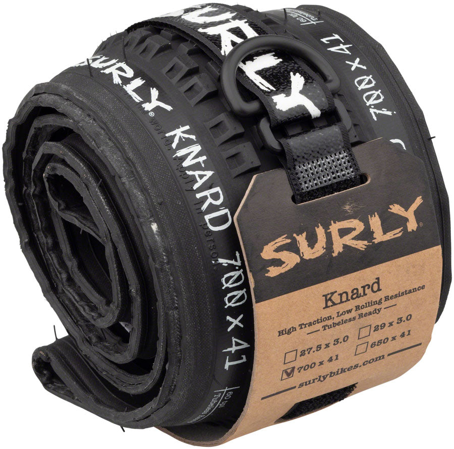 Surly Knard Tire - 700 x 41, Tubeless, Folding, Black, 60tpi