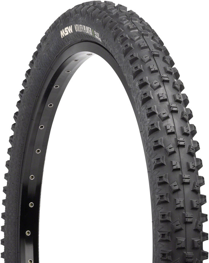 MSW Utility Player Tire - 24 x 2.25, Black, Folding Wire Bead, 33tpi