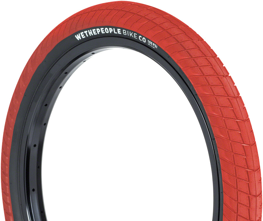 We The People Overbite Tire - 20 x 2.35, Clincher, Wire, Red/Black
