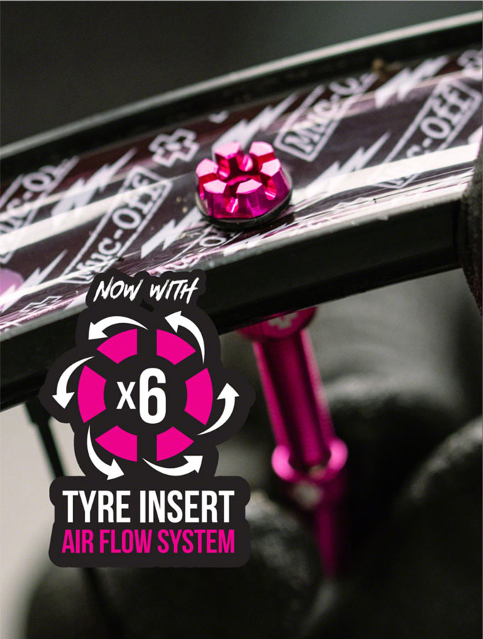 Muc-Off V2 Tubeless Valve Kit - Red, 60mm, Pair