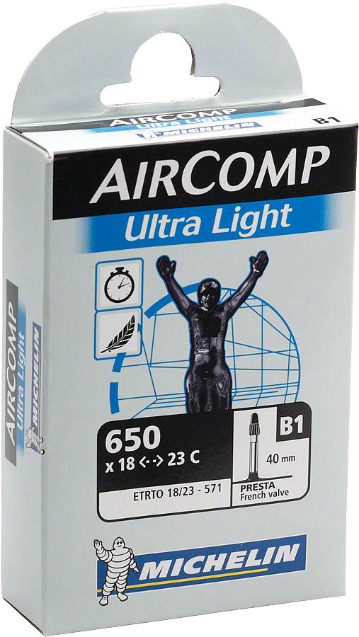 Michelin Aircomp Ultra Light Tube - 650 x 18 - 23mm, 40mm Presta Valve