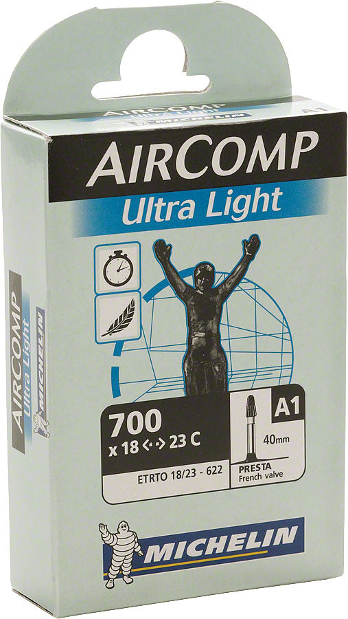 Michelin Aircomp Ultra Light Tube - 700 x 18 - 23mm, 40mm Presta Valve