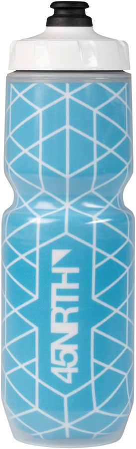 45NRTH Decade Insulated Purist Water Bottle - Cyan/White, 23oz