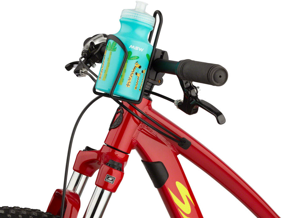 MSW Kids Water Bottle and Cage Kit - Giraffe w/ Black Cage