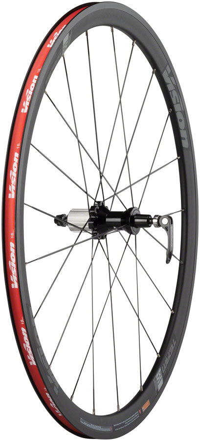 Vision Team 35 Comp SL Wheelset - 700, QR x 100/130mm, Rim Brake, HG 11, Black, Clincher