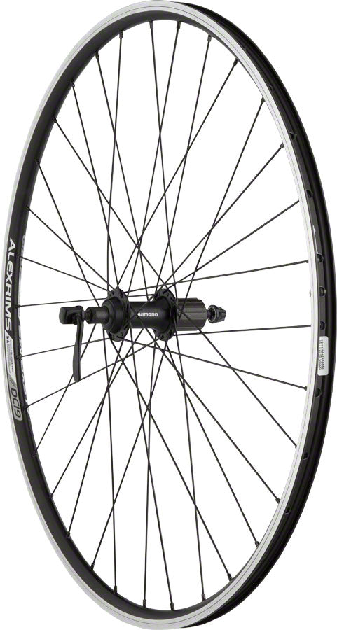 Alex DC19 Rim Rear Wheel 700 QR x 135mm Rim Brake HG 10 Black Velo Mine