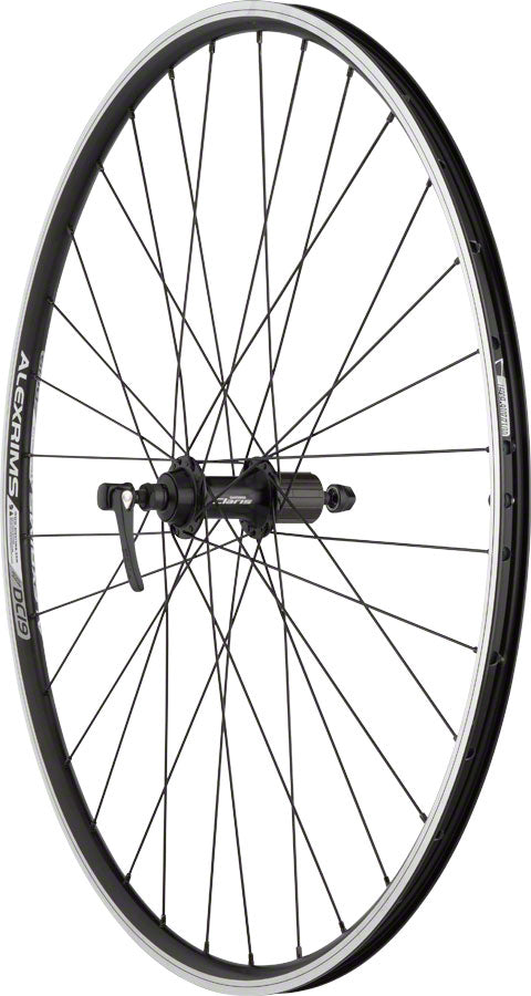 Alex DC16 700c Road Bike Rear Wheel QR x 130mm Rim Brake Shimano HG Black Clincher 8-10 speed only