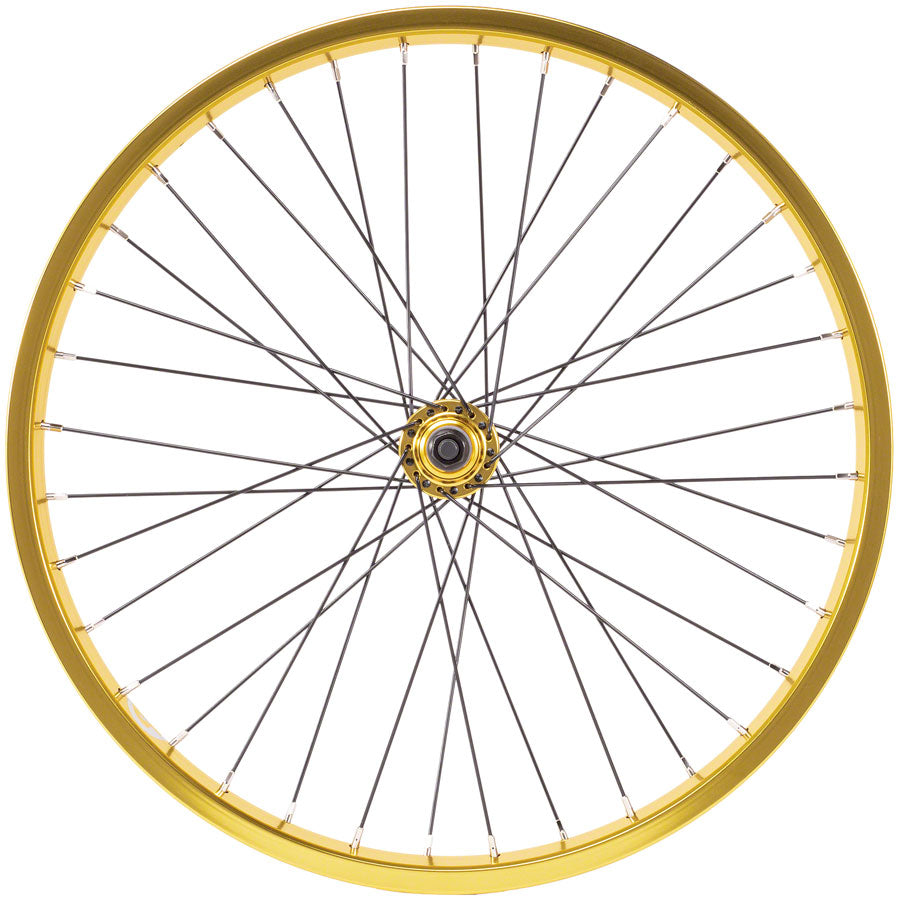 Salt Everest Front Wheel - 20", 3/8" x 100mm, Rim Brake, Gold, Clincher