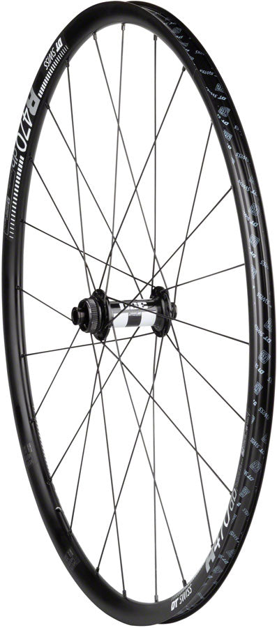 DT Swiss R470 Rim 350 hub Road Gravel Disc Brake Front Wheel - 700, 12 x  100mm, Center-Lock, Black