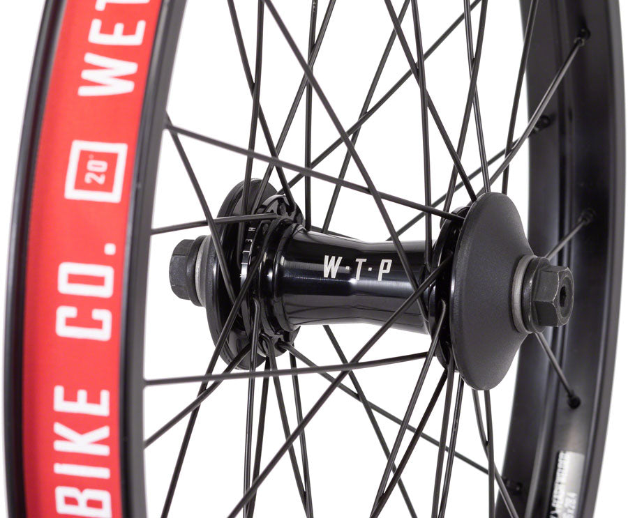 We The People Helix Front Wheel - 20", 3/8" x 100mm, Rim Brake, Black, Clincher