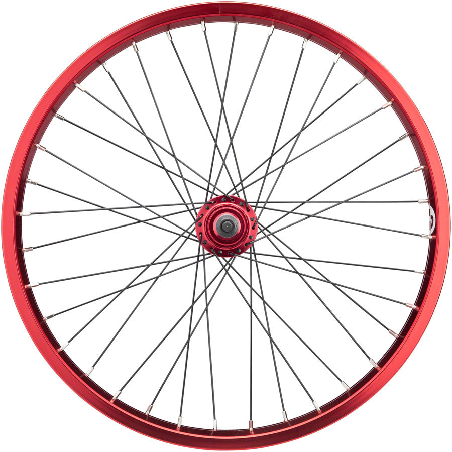 Salt Everest Rear Wheel - 20", 3/8" x 110mm, Rim Brake, Flip Flop, Red, Clincher