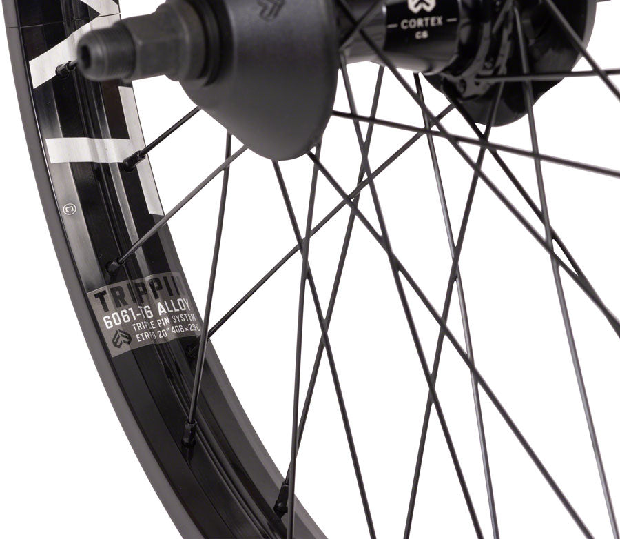 Eclat Trippin Rear Wheel - 20", 14 x 110mm, Rim Brake, Cassette, Black, Clincher, Cortex