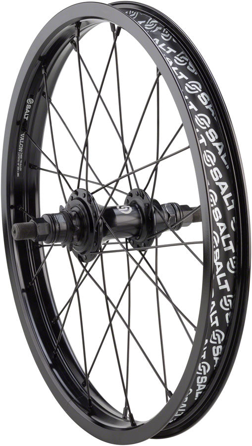 Salt Rookie Rear Wheel - 18", 14 x 110mm, Rim Brake, Cassette, Black, Clincher