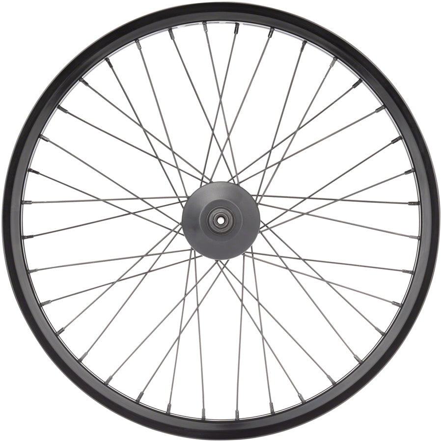 Cult Crew V2 Rear Wheel - 20", 14 x 110mm, Rim Brake, RHD, Freecoaster, Black, Clincher