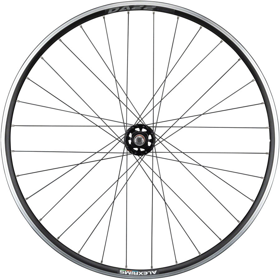 Alex DA22 rim Track Bike Fixed Gear Rear Wheel - 700, 10 x 1 x 120mm, Rim Brake, Fixed/Freewheel, Black, Clincher