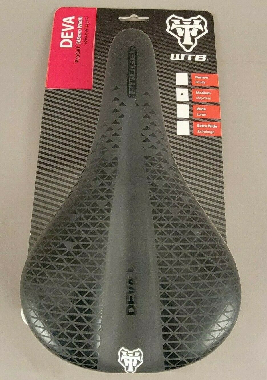 WTB Deva ProGel - Women's Comfort Steel Rail Saddle Black/Orange/Pink