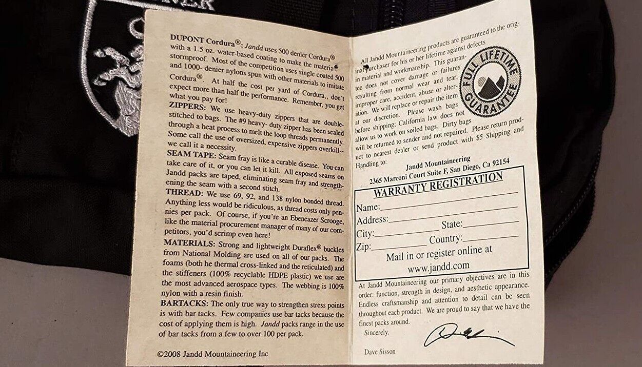 Official JANDD Tubular Bike Seat Bag Embroidered Ochsner Logo