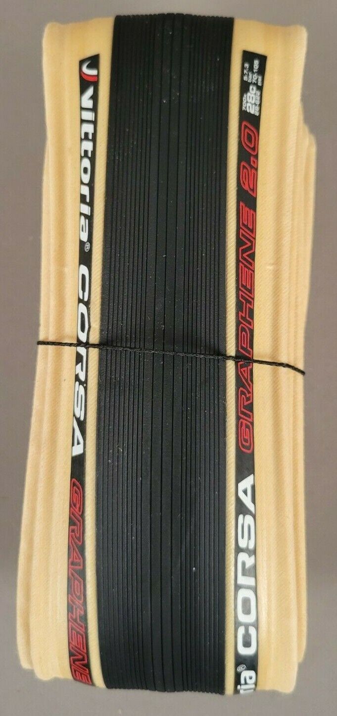 Vittoria Corsa 700 x 28 Black Natural Tan 320 TPI Folding