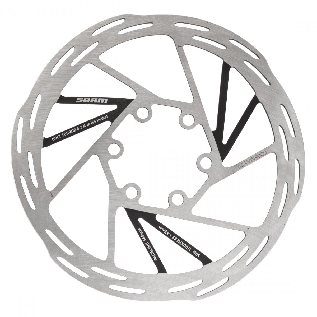Brake Part Sram Disc Rotor 140 Paceline 6B Rounded Bk – Velo Mine