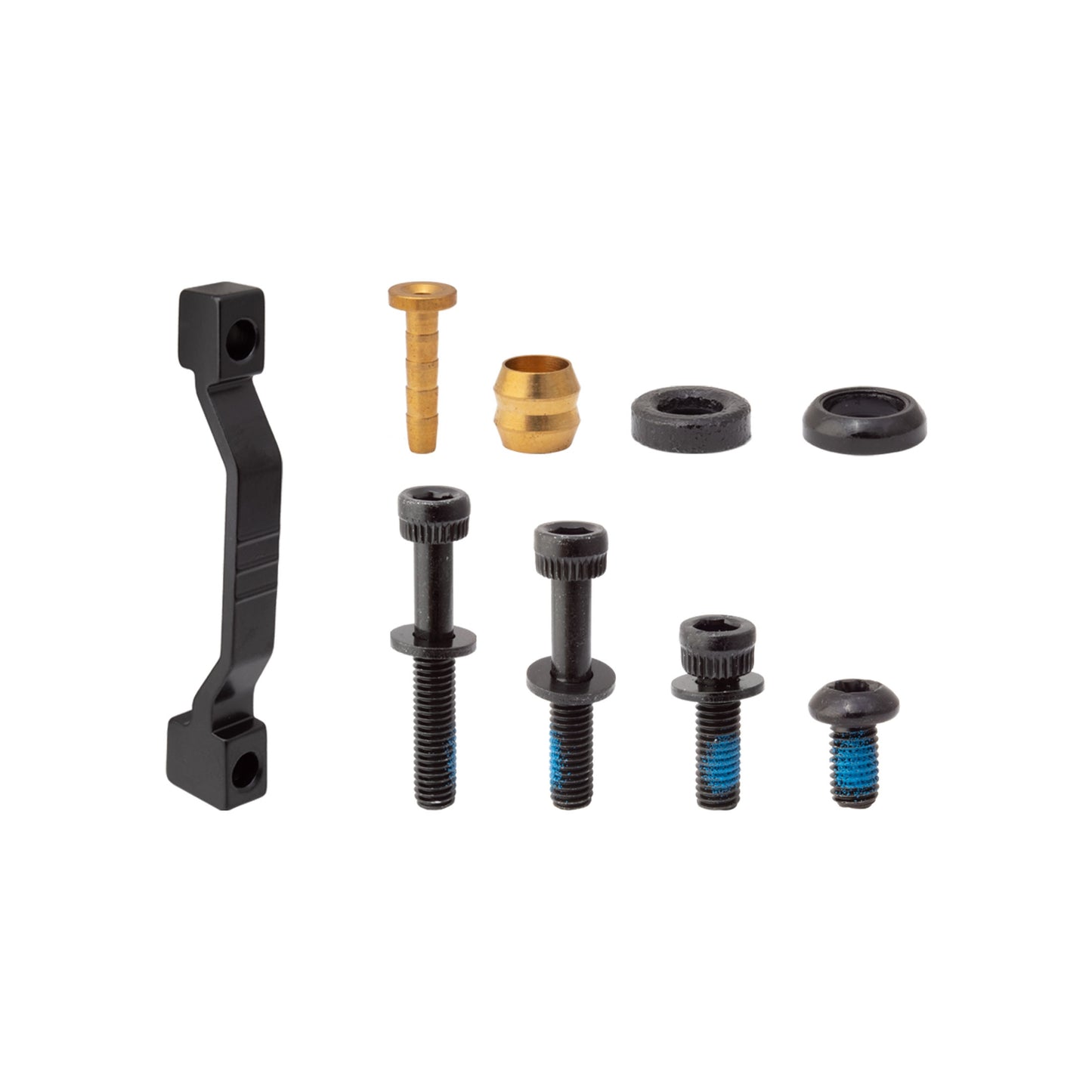 Clark's E-Bike M3000 Hydraulic Disc Brake Kit, Ft-180/Rr-160 W/Levers, Black, MTB