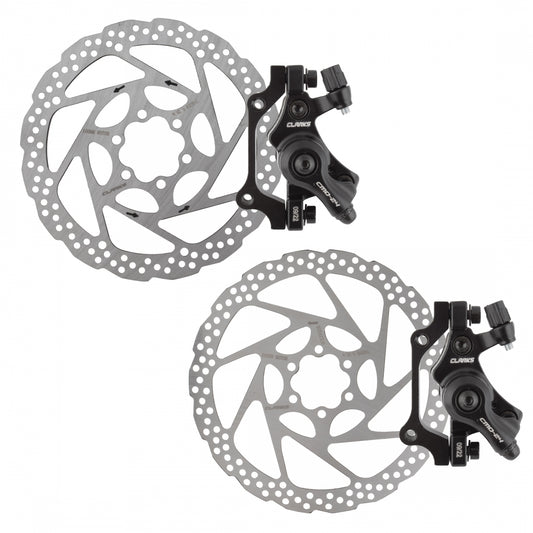 Brake Disc Clk Cmd-24 Mech Ebike F&R 180F/160R Bk