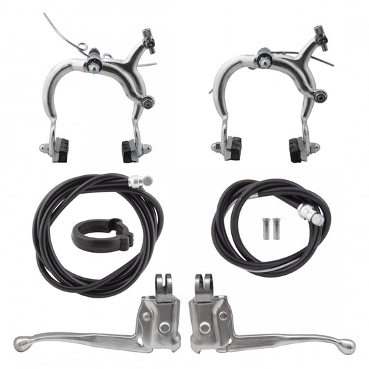 Brakeset Sunlt Aly 1020 F+R W/Lvrs Sl