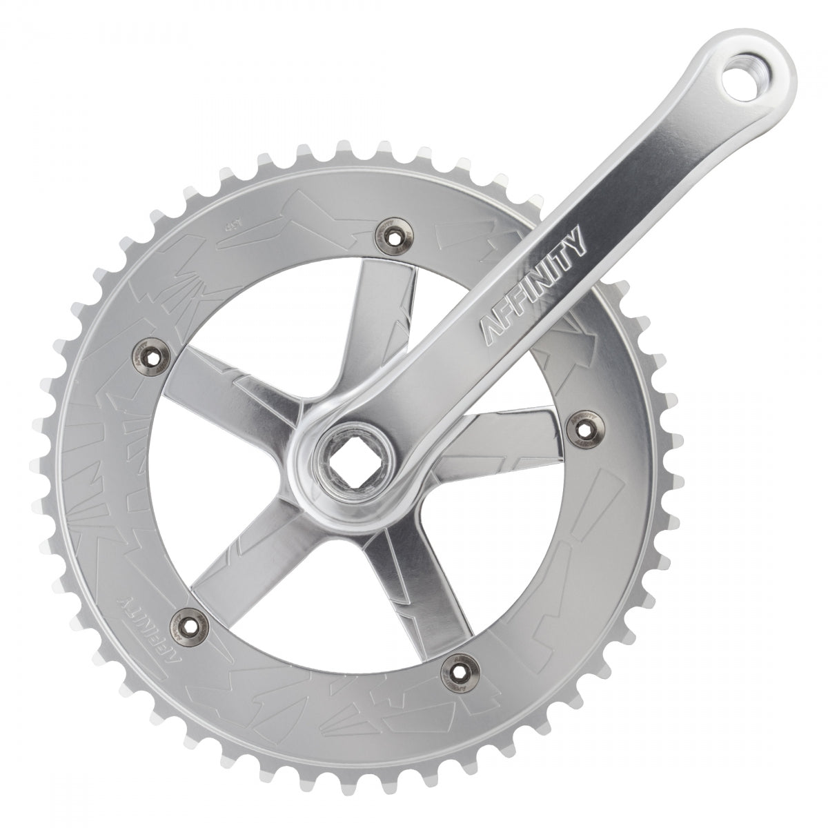 CRANKARM SET AFFINITY 165 144 bcd w/BB POL-SL