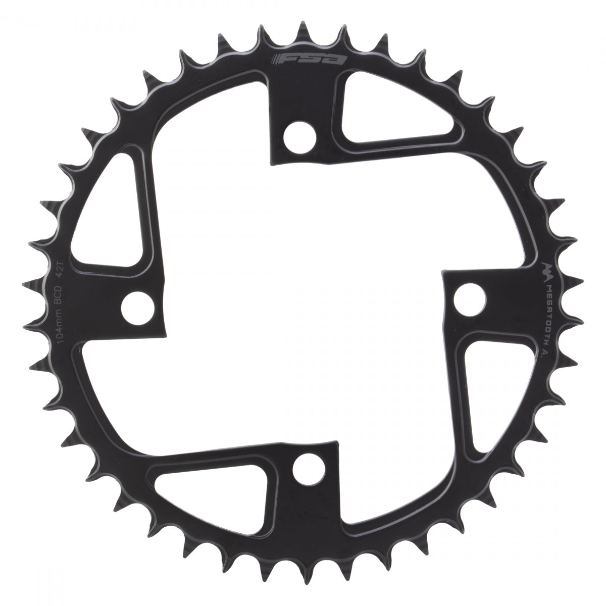 Chainring Ebike Fsa Megatooth Stl 104Mm 42T 4B Bk