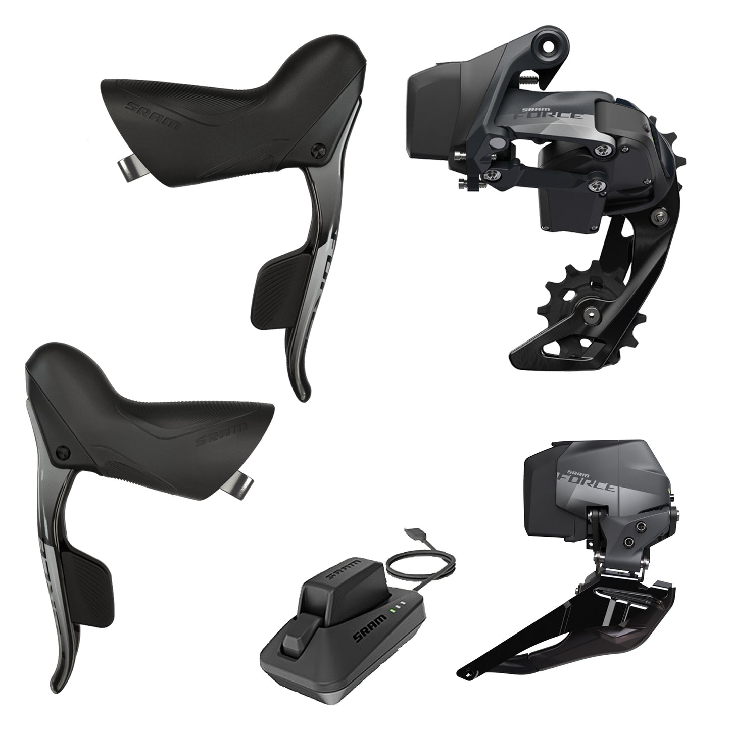 SRAM Force eTap AXS Electronic Road Groupset 2 x 12 Speed Rim Brake 4 Piece