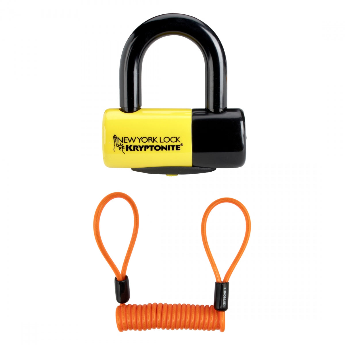 LOCK KRY U NY LIBERTY DISC 2.2x2.3 w/REMINDER CABLE & POUCH YL