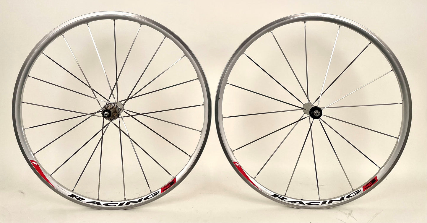 Fulcrum Racing 3 Road Bike Wheelset Quick Release x 100mm 130mm Rim Brake Silver Clincher