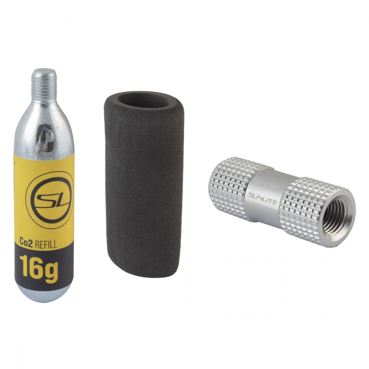 PUMP SUNLT Co2 AIR ADAPTER THREAD NO REG CART PV/SV w/16g CART SL