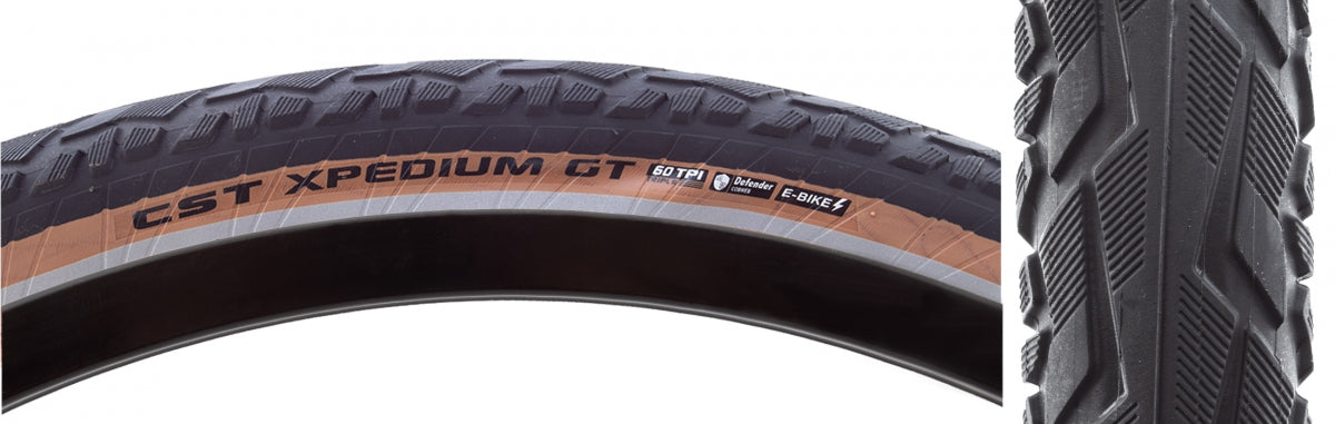 Tire CSTP Xpedium GT 700X55 Black/Brown e-Bike rated, DWEB Puncture-resistant