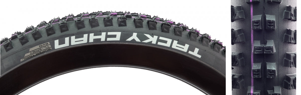 Schwalbe Tacky Chan Tire - 29 x 2.40, Tubeless, Folding, Black, Evolution Line, Super Trail, Addix Ultra Soft, E-50